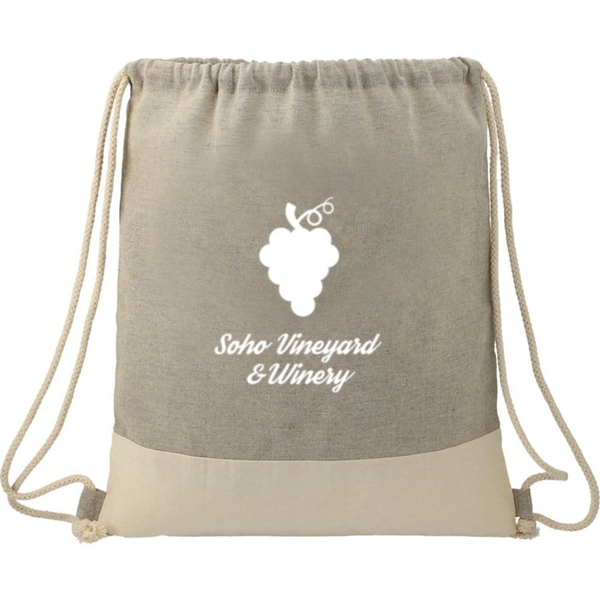 Add Your Logo: Recycled Drawstring Bag