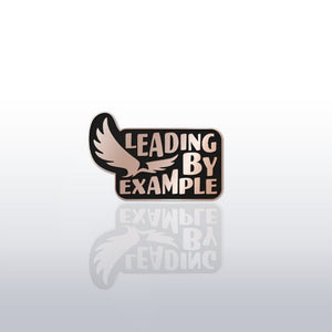 Leading by Example Eagle Lapel Pin