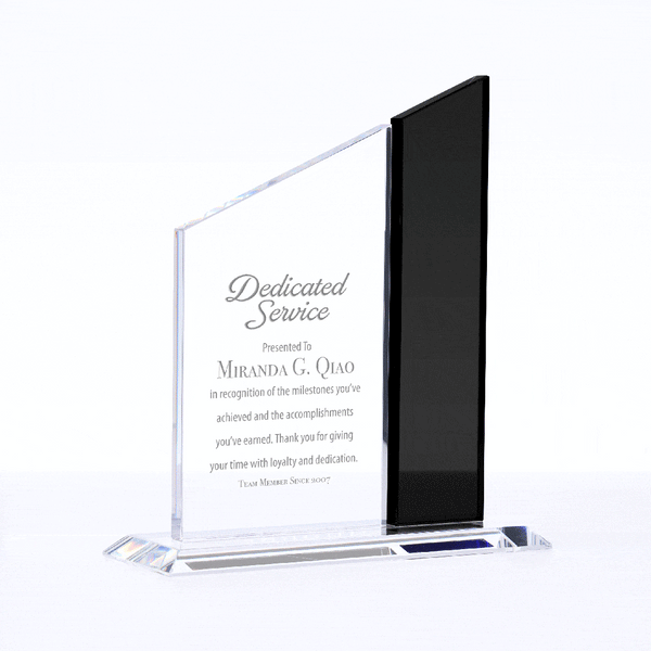 Built for Success Perpetual Trophy - Black