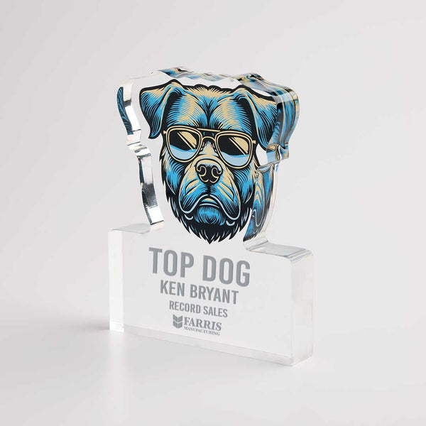 Acrylic Icon Award - Top Dog