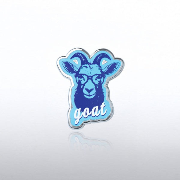 Hipster Goat pin