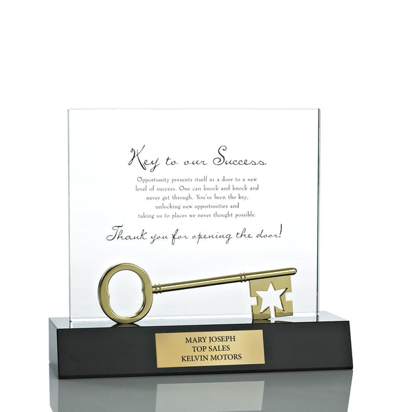 Crystal Character Trophy - Key to our Success