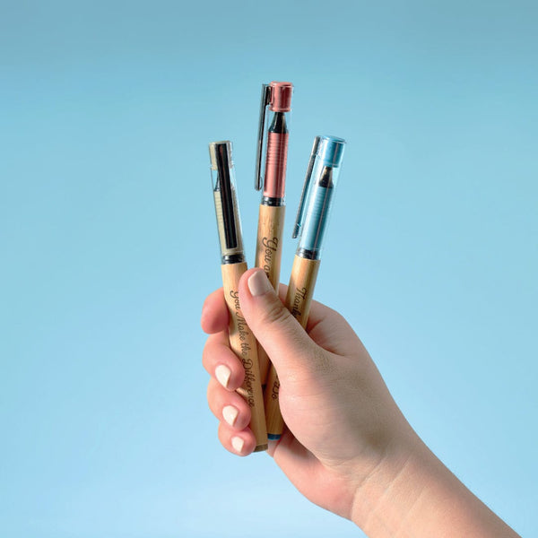 Custom: 3pk - Harmony Bamboo Gel Pens