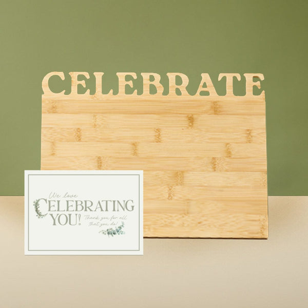 Custom: Celebration Serving Board - Celebrating You!