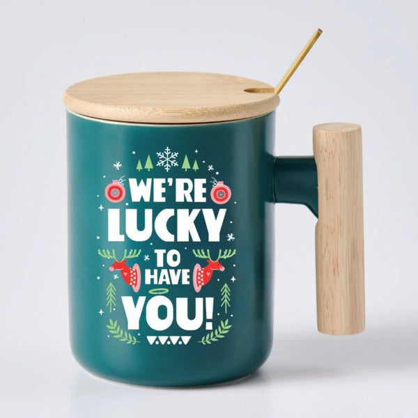 Festive Nordic Mug Gift Set - Lucky to Have You