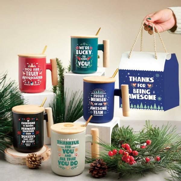 Festive Nordic Mug Gift Set - Lucky to Have You