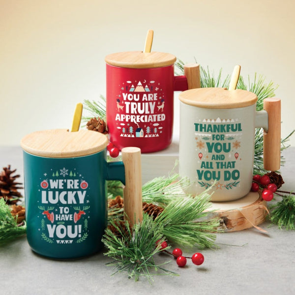 Festive Nordic Mug Gift Set - Lucky to Have You