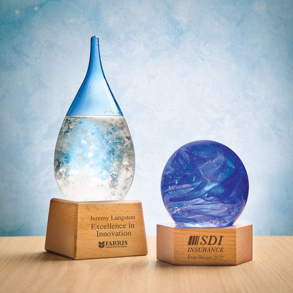 Light-Up Storm Glass Trophy