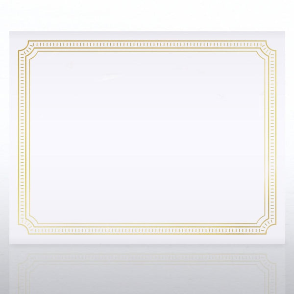 Foil Certificate Paper - Official Border - 50pk