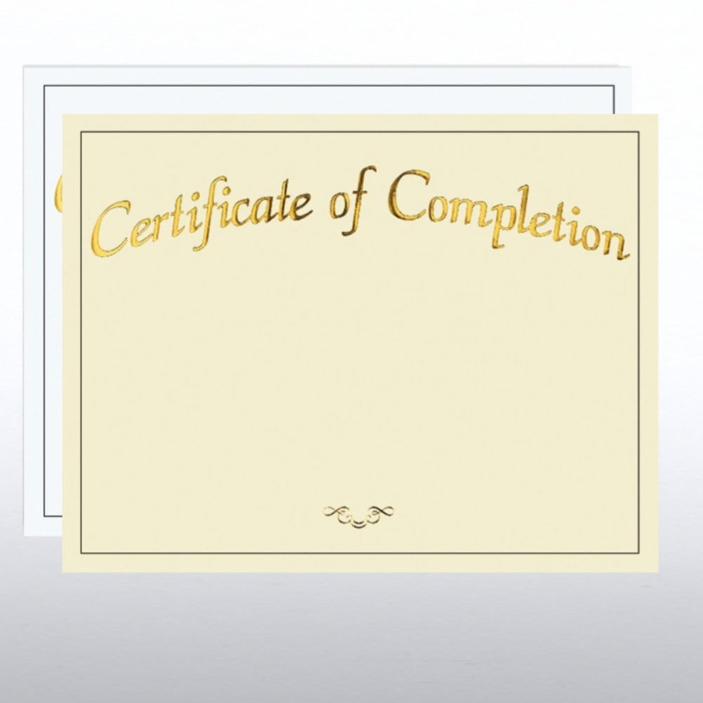 Foil Certificate Paper - Certificate of Completion – Baudville foil-certificate-paper-certificate-of-completion-baudville
