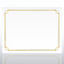Foil-Stamped Certificate Paper - Border Lines - White - 50pk
