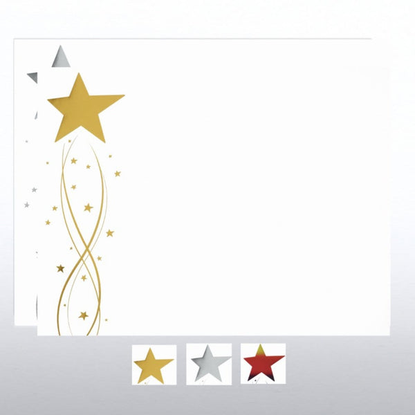 Foil-Stamped Certificate Paper - Shooting Star