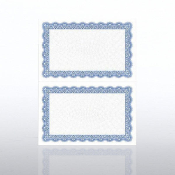 Certificate Paper - Official - Half-Size - Royal Blue -100pk