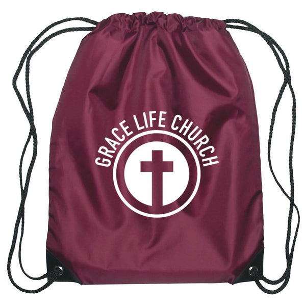 Add Your Logo: Drawstring Backpack