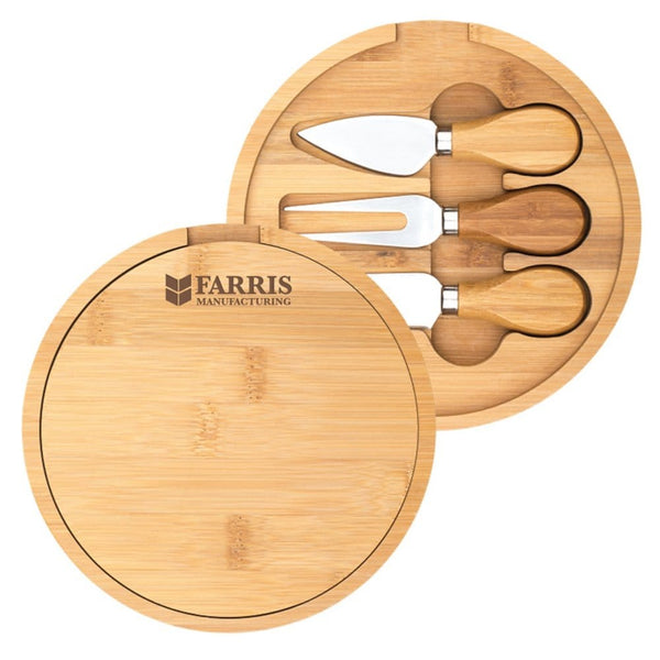 Add Your Logo: Charming Charcuterie Board and Knife Set