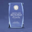 Silver Accent Crystal Award Clock - Tall