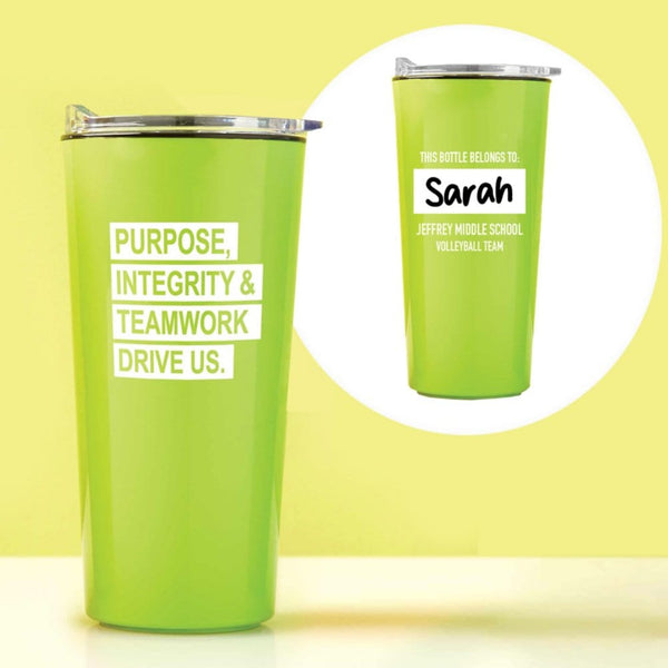 Custom: Road Trip Travel Mug - Purpose, Integrity & Teamwork