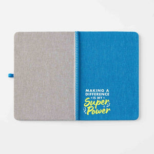 Eco-Smart Two-Tone RPET Notebook - Difference