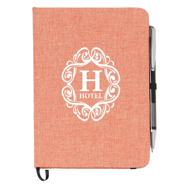 Add Your Logo:  Naturally Heathered Journal