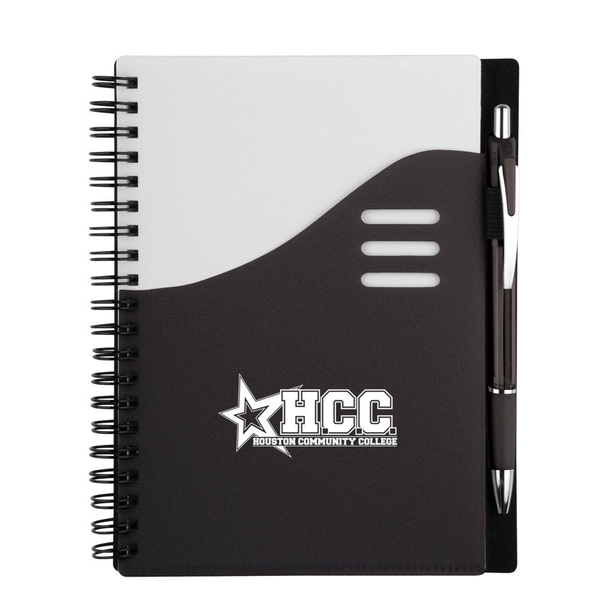 Add Your Logo: Color Wave Notebook