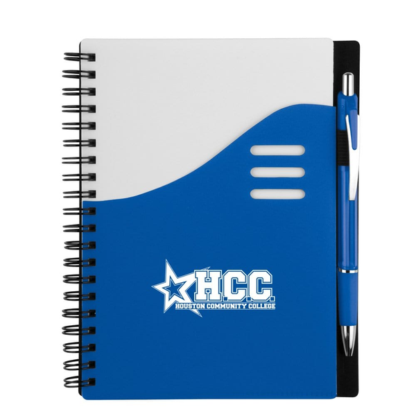 Add Your Logo: Color Wave Notebook