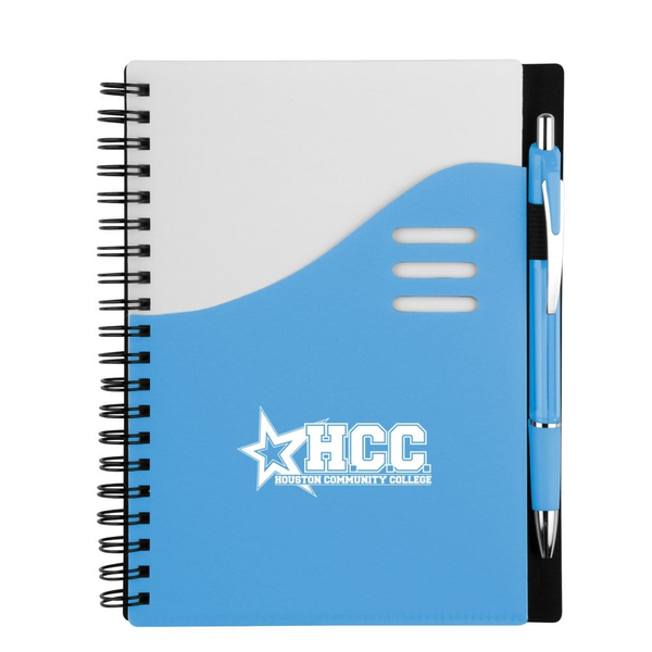 Add Your Logo: Color Wave Notebook