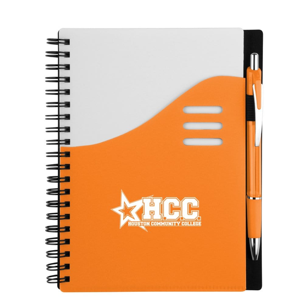 Add Your Logo: Color Wave Notebook