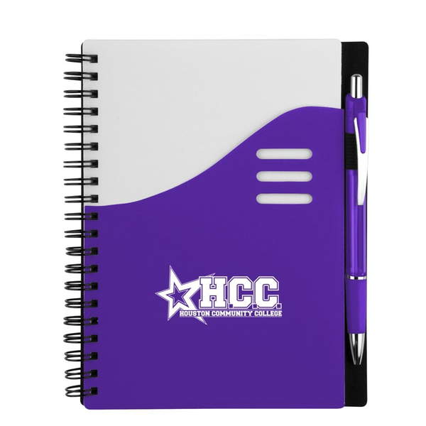 Add Your Logo: Color Wave Notebook