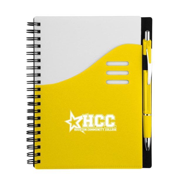 Add Your Logo: Color Wave Notebook