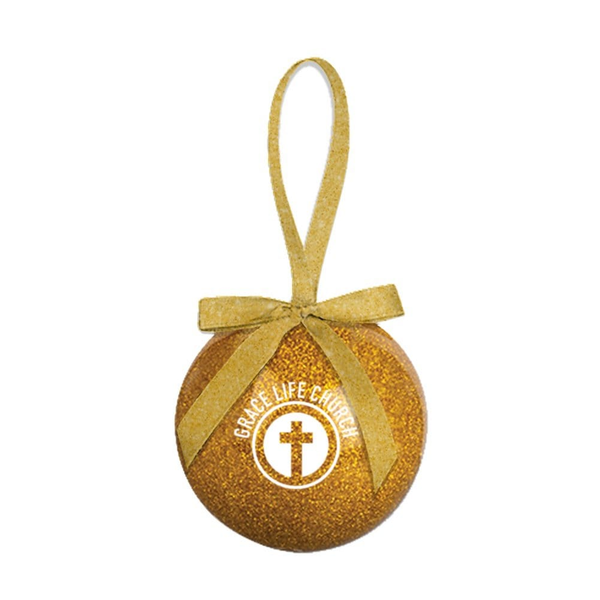 Add Your Logo: Merry + Bright Ornament