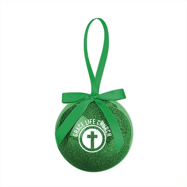 Add Your Logo: Merry + Bright Ornament