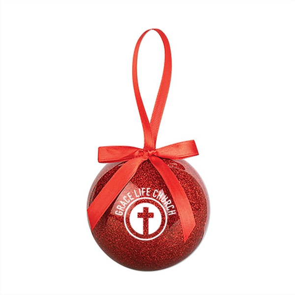 Add Your Logo: Merry + Bright Ornament
