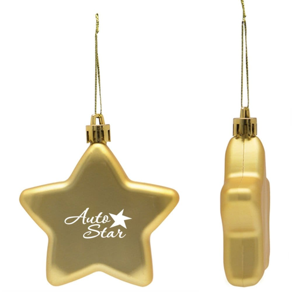 Add Your Logo: Shatterproof Classic Star Ornament