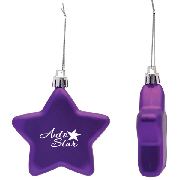 Add Your Logo: Shatterproof Classic Star Ornament