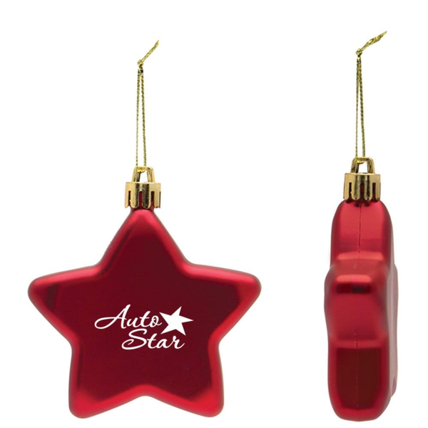 Add Your Logo: Shatterproof Classic Star Ornament