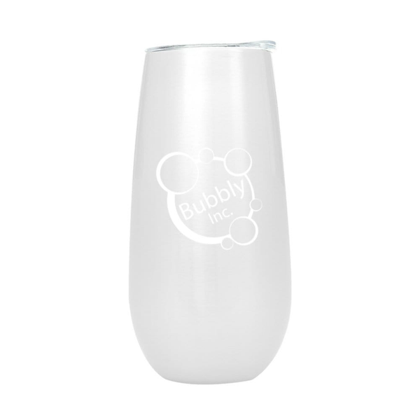 Add Your Logo: Cheers to You Champagne Flute