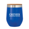 Add Your Logo:12 oz. Wine Stainless Tumbler with Bamboo Lid - disco