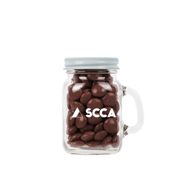 Add Your Logo: Mini Mason Chocolate Jars