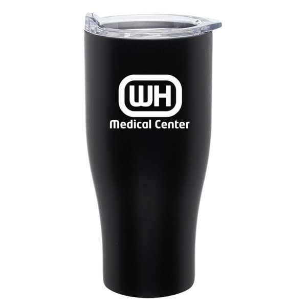 Add Your Logo: 27oz Polished Stainless Steel Travel Tumbler