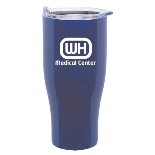 Add Your Logo: 27oz Polished Stainless Steel Travel Tumbler