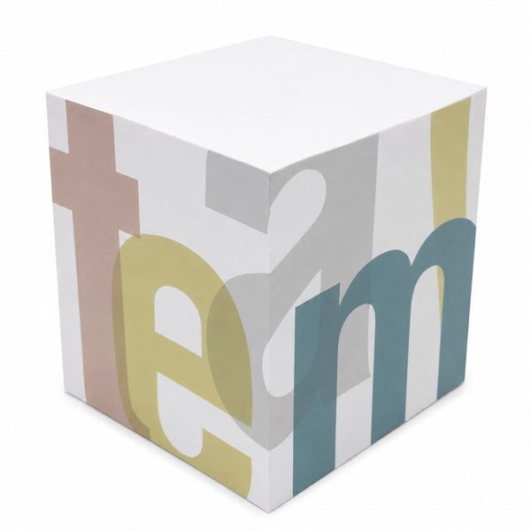 Adhesive Note Cube - Teamwork