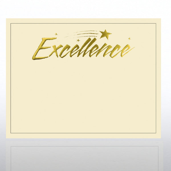 Foil Certificate Paper - Excellence Star