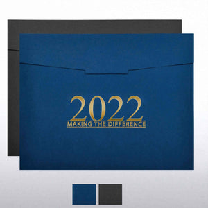 Foil-Stamped Certificate Folder - 2022