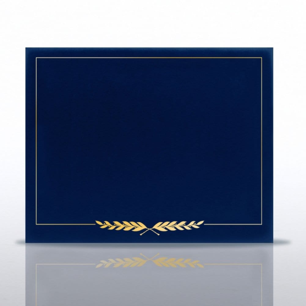 Laurels Gold Foil Border Certificate Cover