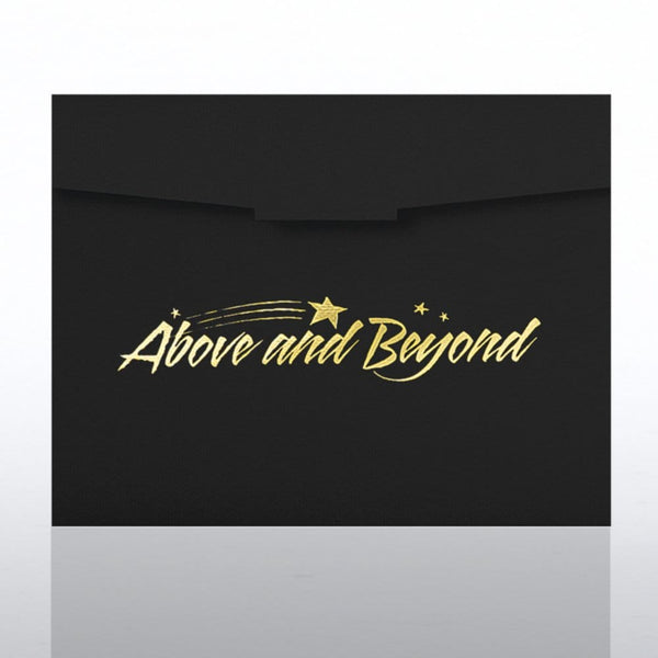 Above and Beyond Foil Certificate Folder