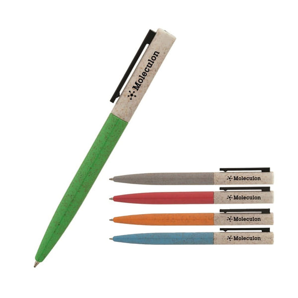 Add Your Logo:  Lucky Clover Recycled Twist Pen