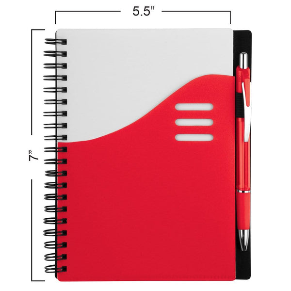 Add Your Logo: Color Wave Notebook
