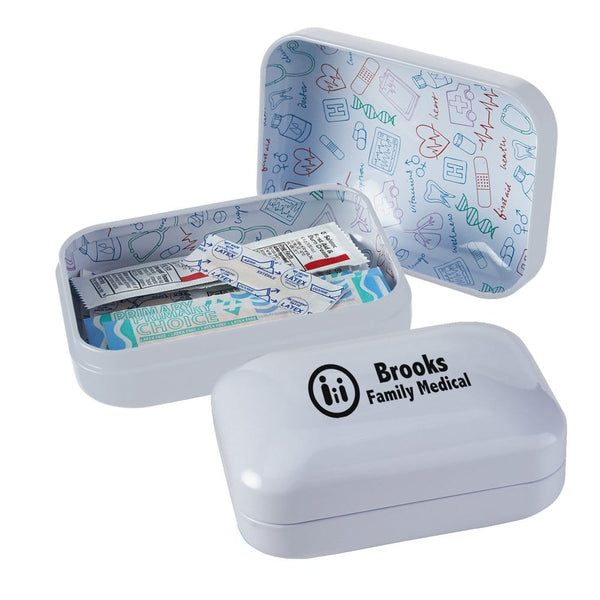 Add Your Logo: Rapid Care&#8482; First Aid Tin
