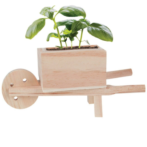 Add Your Logo: Wooden Wheel Barrow Blossom Kit