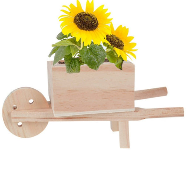 Add Your Logo: Wooden Wheel Barrow Blossom Kit